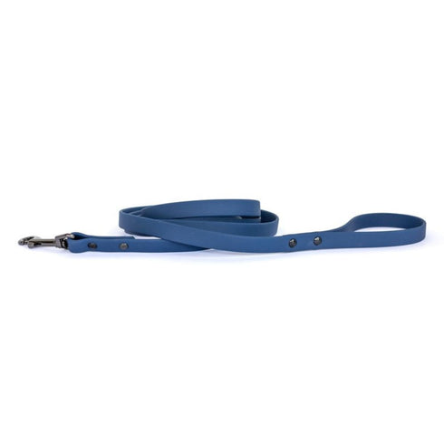 Euro Dog Waterproof Nylon Dog Leash Soft PVC Coated Navy - Poudre Pet & Feed Supply